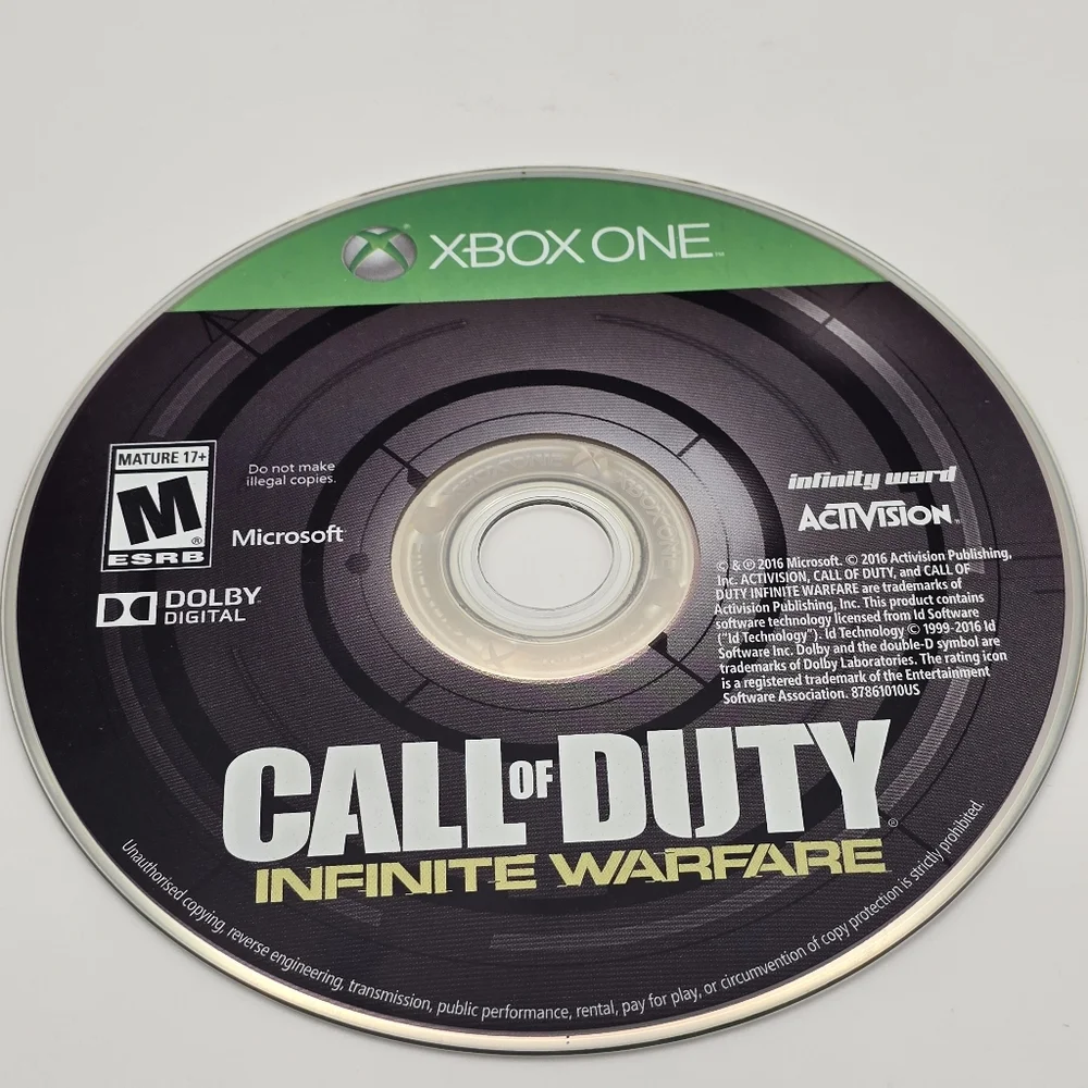 Xbox One Call of Duty Infinite Warfare Video Game With Case